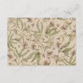 Minimalist Fern Wishing Well | Elegant Wedding Begleitkarte (Rückseite)