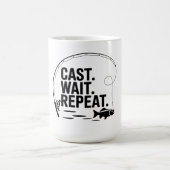 Minimalist Fishing T-Shirt -Simple Outdoor Style Kaffeetasse (Mittel)