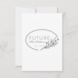 Minimalist Floral Future Mrs. Est 2026 Save  Save The Date