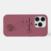 Minimalist Floral Hand Line Art Phone Case iPhone Hülle (Rückseite (Horizontal))