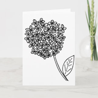 Minimalist Floral Heart Sympathy Karte