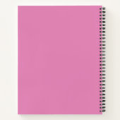 Minimalist Floral Line Art Notebook – Soft Pink Notizblock (Rückseite)