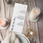 Minimalist Floral Line Art Wedding Menu Card Menükarte<br><div class="desc">Elegant and modern wedding menu card featuring delicate floral line art on a soft neutral background. The minimalist botanical illustration creates a refined and romantic aesthetic, while the clean typography keeps the menu easy to read for guests. Perfect for garden weddings, modern minimalist celebrations, botanical themes, or elegant outdoor receptions....</div>