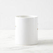 Minimalist Floral Nature Inspired Simple White  Kaffeetasse (Mittel)