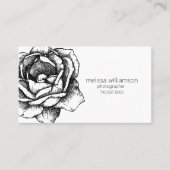 Minimalist Floral Visitenkarte (Vorderseite)