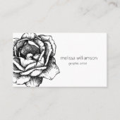 Minimalist Floral Visitenkarte (Vorderseite)