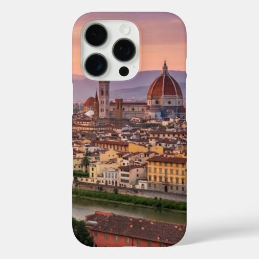 Minimalist Florence Italy Aesthetic City View Case (Rückseite)