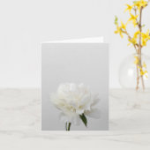 Minimalist flower card with white peony karte (Gelbe Blume)