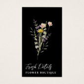 Minimalist Flowers Care Florist Card (Vorderseite)
