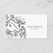 Minimalist Foliage QR Code  Visitenkarte (Vorderseite)