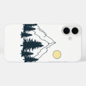 Minimalist Forest and Mountain Phone Case (Rückseite (Horizontal))