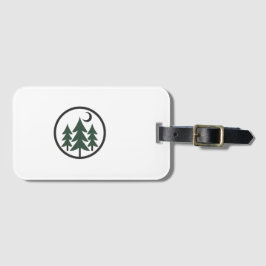 Minimalist Forest Pine Tree Adventure Luggage Tag Gepäckanhänger