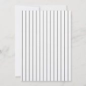 Minimalist Forty Black + White 40th Birthday Party Einladung (Rückseite)