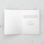 Minimalist Fun Typography Easter Blessings Bunny Karte (Innenseite)