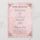 Minimalist Funeral Program – In Loving Memory Phot Programm (Rückseite)