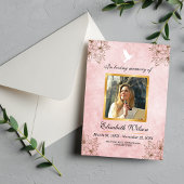 Minimalist Funeral Program – In Loving Memory Phot Programm