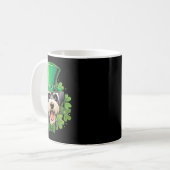 Minimalist Funny St Patricks Schnauzer  Kaffeetasse (Vorderseite Links)