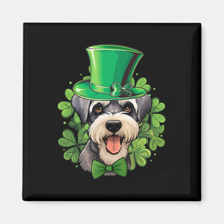 Minimalist Funny St Patricks Schnauzer  Magnet