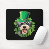 Minimalist Funny St Patricks Schnauzer  Mousepad (Mit Mouse)