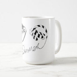 Minimalist Gamer Cat Line Art - Controller Cable  Kaffeetasse