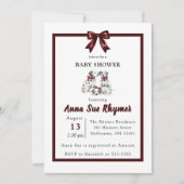 Minimalist Gender Neutral Chic Dalmation Invite Einladung (Vorderseite)