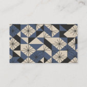 Minimalist Geometric Japanese Business Card  Visitenkarte (Rückseite)
