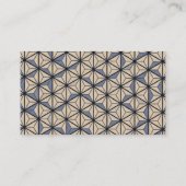Minimalist Geometric Japanese Business Card  Visitenkarte (Rückseite)