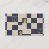 Minimalist Geometric Japanese Business Card   Visitenkarte (Rückseite)