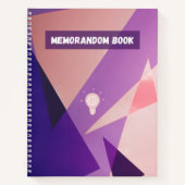 Minimalist geometric notebook notizblock (Vorderseite)