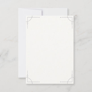 Minimalist Geometric RSVP Card Karte