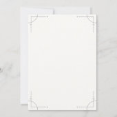 Minimalist Geometric Save the Date (Rückseite)