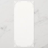 Minimalist Geometric Wedding Program Programm (Vorderseite)