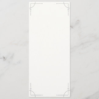 Minimalist Geometric Wedding Program Programm