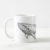 Minimalist Geometric Whale Mug Kaffeetasse (Links)
