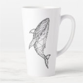 Minimalist Geometric Whale Mug Milchtasse (Rechts)