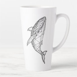 Minimalist Geometric Whale Mug Milchtasse