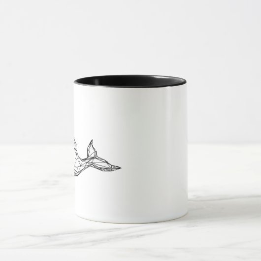 Minimalist Geometric Whale Mug Tasse (Zentrum)