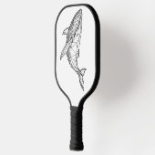 Minimalist Geometric Whale Pickleball Paddle (Links)