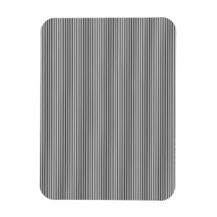 Minimalist gestreifter Magnet modern Schwarz Weiß