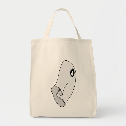 Minimalist Ghost Tragetasche (Vorne)