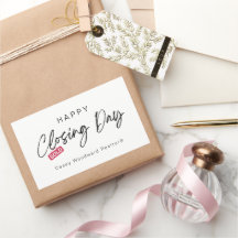 Minimalist Glücklicher Closing Day von Realtor ind