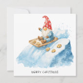 Minimalist Gnom Frohe Weihnachten (Vorderseite)
