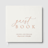 Minimalist Gold Foil Wedding Guest Book Gästebuch (Vorderseite)