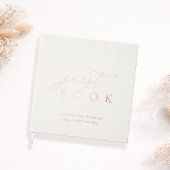 Minimalist Gold Foil Wedding Guest Book Gästebuch