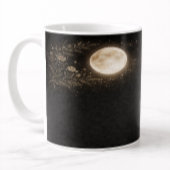 Minimalist Gold Moon & Constellation Black Mug Kaffeetasse