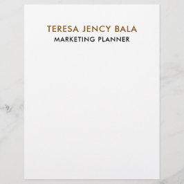 Minimalist Gold Professional Elegant letterhead Briefbogen