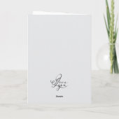 Minimalist Gold Rose Heart Photo Collage Custom Karte (Rückseite)