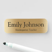 Minimalist Gold Teacher Name | Custom Kindergarten Namensschild (Beispiel)