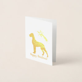 Minimalist golden foil Christmas Folienkarte