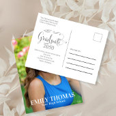 Minimalist Graduate Modern Simple Script Postkarte